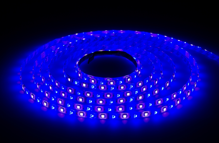 Taśma LED - 12V - 5m - 72W - 300 diód - IP63 - RGB + biała zimna
