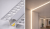 Profil LED Aluminiowy 2m Podtynkowy 12mm Do GK Karton Gips Płytek Zestaw