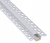 Profil LED Aluminiowy 2m Podtynkowy 12mm Do GK Karton Gips Płytek Zestaw