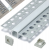 Profil LED Aluminiowy 2m Podtynkowy 12mm Do GK Karton Gips Płytek Zestaw
