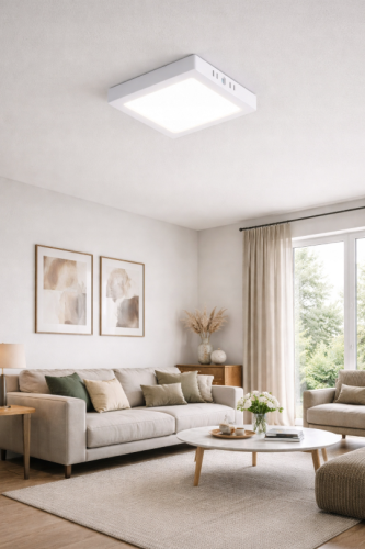 Plafon Lampa Natynkowa LED Oprawa Sufitowa 18W 4000K Biała Do Salonu
