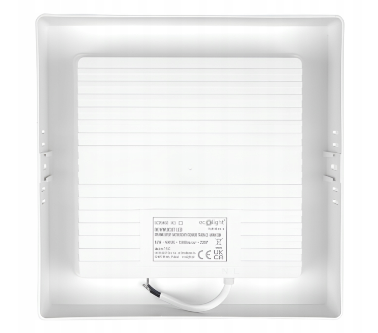 Plafon Lampa Natynkowa LED Oprawa Sufitowa 18W 4000K Biała Do Salonu
