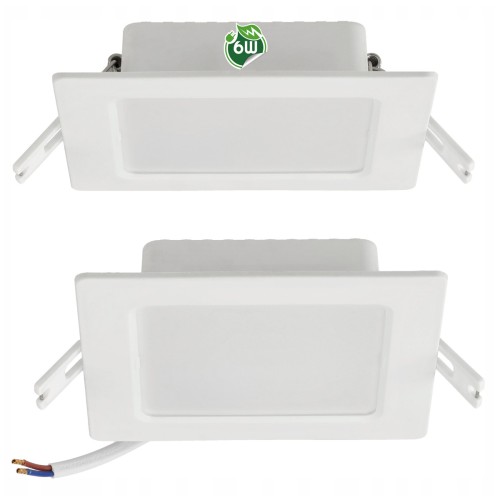 Lampa Podtynkowa LED Wpuszczana Plafon Sufitowy 6W 660lm 4000K Biała