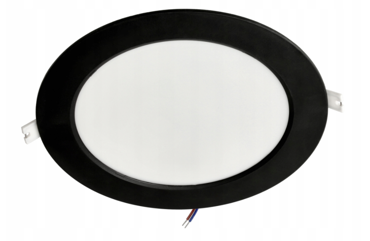 Lampa Podtynkowa LED Wpuszczana Plafon Sufitowy 18W 1980lm 4000K Czarna