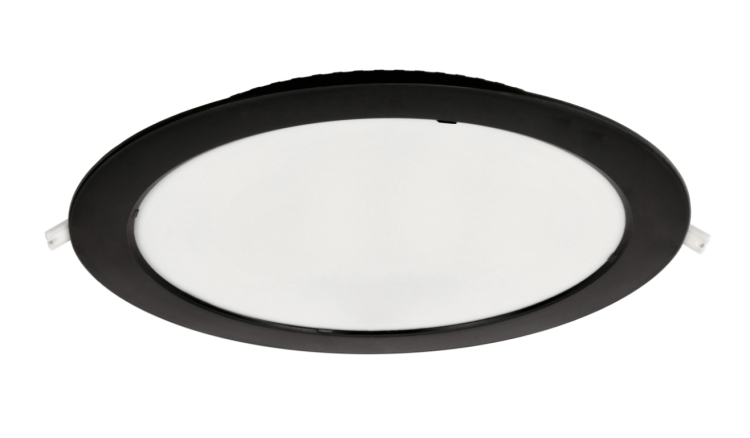Plafon LED Lampa Sufitowa Podtynkowy Wpuszczana 24W 2640lm 4000K Czarna
