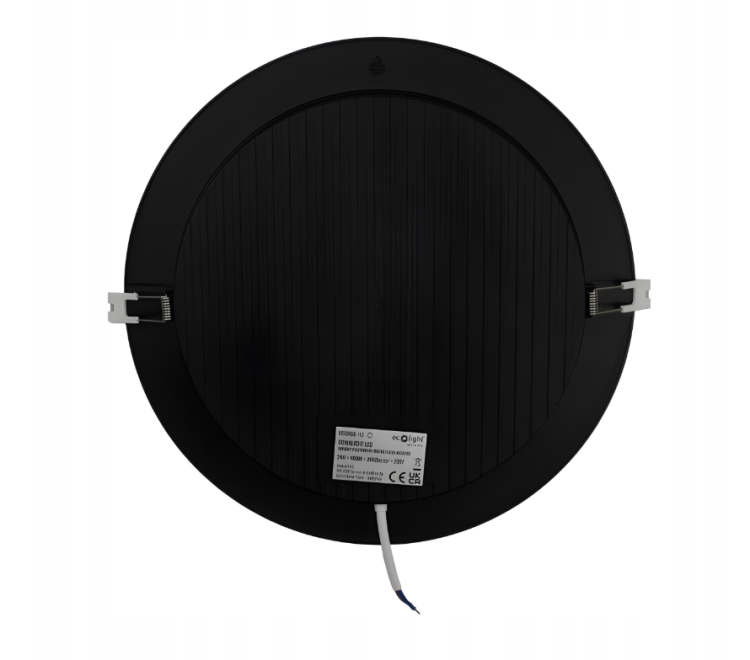 Plafon LED Lampa Sufitowa Podtynkowy Wpuszczana 24W 2640lm 4000K Czarna