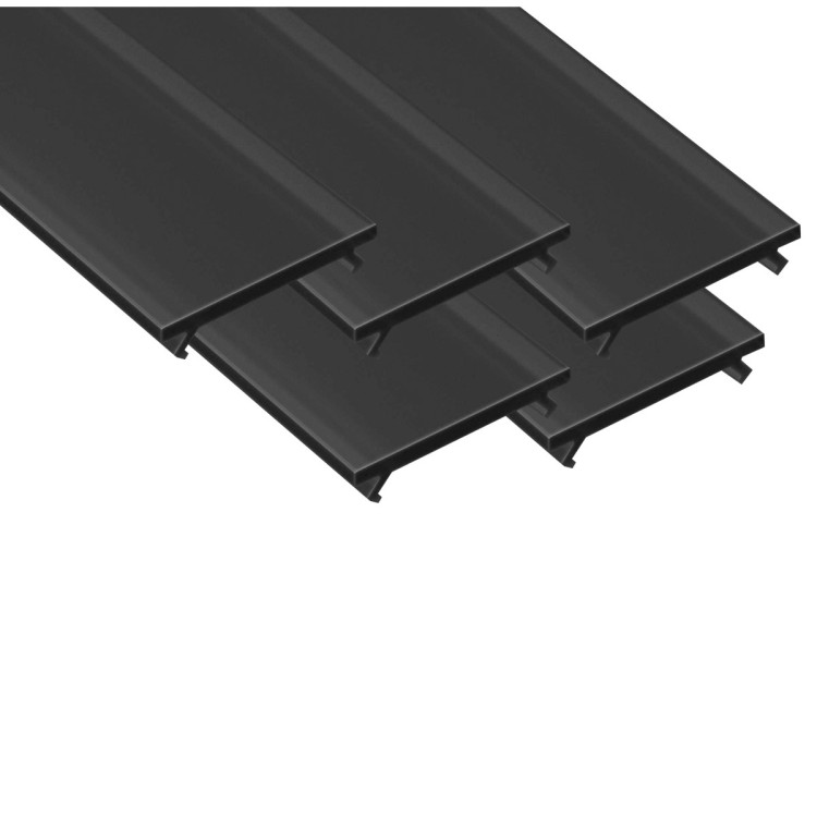 5x Klosz Czarny 3m Do Profili A, B, C, D, G, H, Y, Z, W, J Lumines PMMA Basic