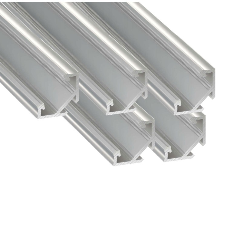 5x Profil LED Surowy Rogowy Narożny 3m 300cm Nawierzchniowy Premium B Lumines