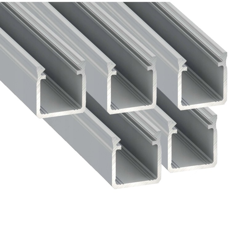 5x Profil LED Srebrny Natynkowy 3m 300cm Powierzchniowy Głęboki Typ Y Lumines