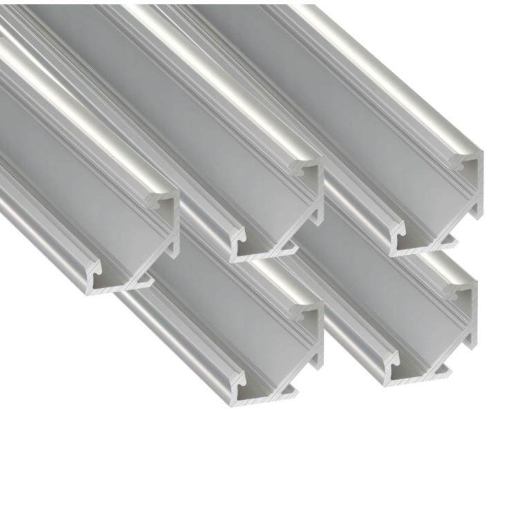 5x Profil LED Surowy Rogowy Narożny 3m 300cm Nawierzchniowy Premium B Lumines