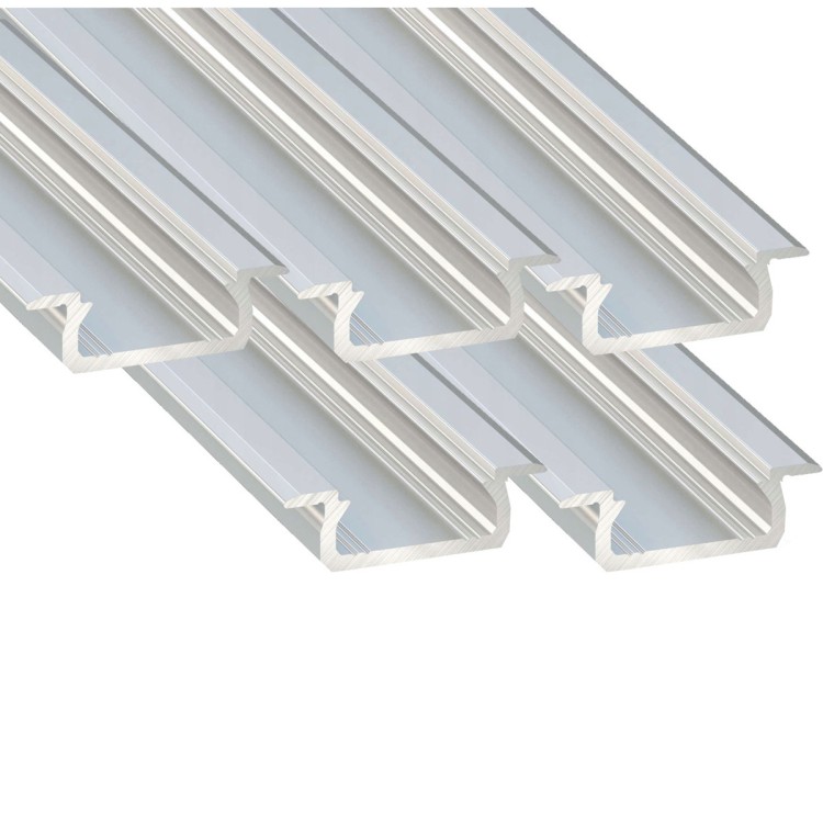 5x Profil LED Surowy 3m 300cm Wpuszczany Aluminiowy Typ Z LUMINES