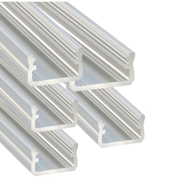 5x Profil LED Surowy Anodowany 3m 300cm Nawierzchniowy Premium Typ A Lumines