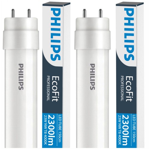 ZESTAW 2x Philips Świetlówka LED Tuba 150cm 23W = 54W 2300lm 4000K 30 000h EcoFit