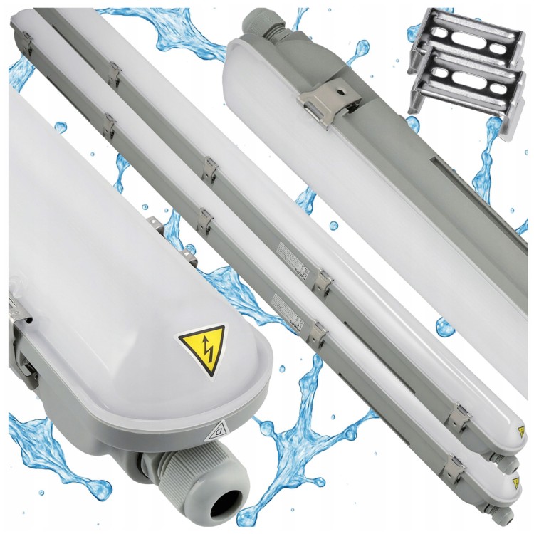 2x Lampa LED Oprawa Hermetyczna Philips 22W 2400lm 4000K 120cm Do Garażu
