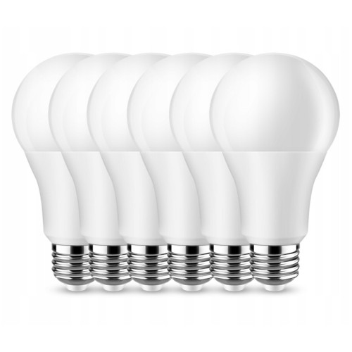 ZESTAW 6x Żarówka LED E27 12W 960lm Barwa Neutralna 4500K Energooszczędna Dzienna
