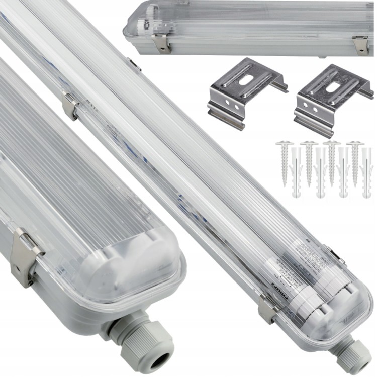 2x Oprawa Hermetyczna 2x128cm LEDINAIRE IK08 Na TUBY