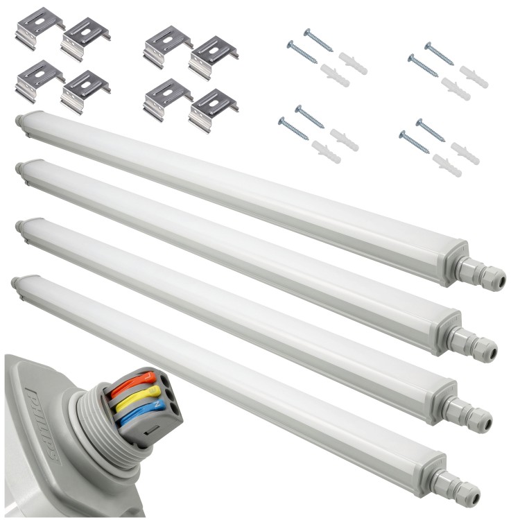10x Oprawa Hermetyczna 125cm 30W 4000K 3600lm