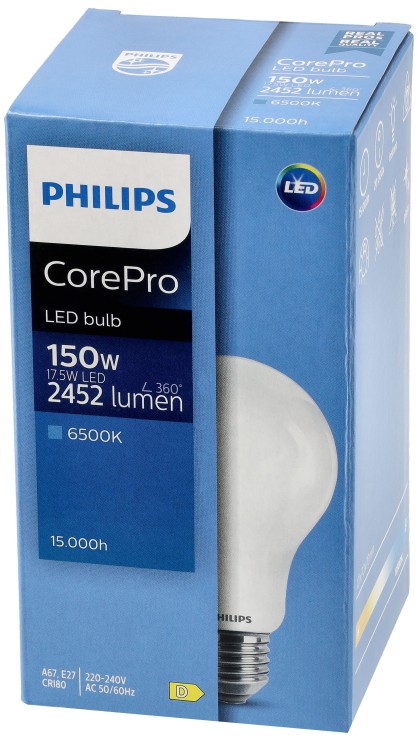 6x Żarówka LED E27 PHILIPS 17,5W = 150W 2452lm Barwa Zimna 6500k Premium