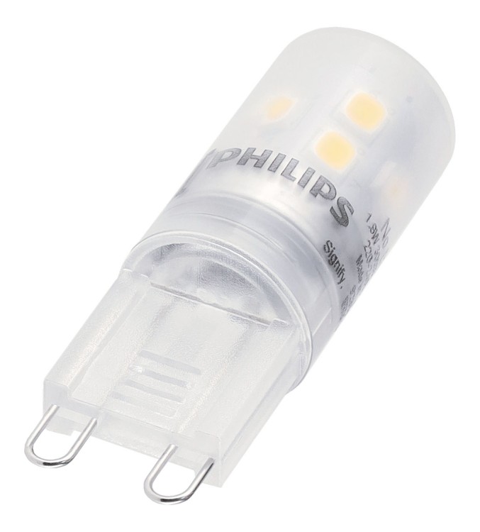 10x Żarówka LED G9 PHILIPS 1,9W 25W 220lm Barwa Ciepła 3000k Zestaw Żarówek
