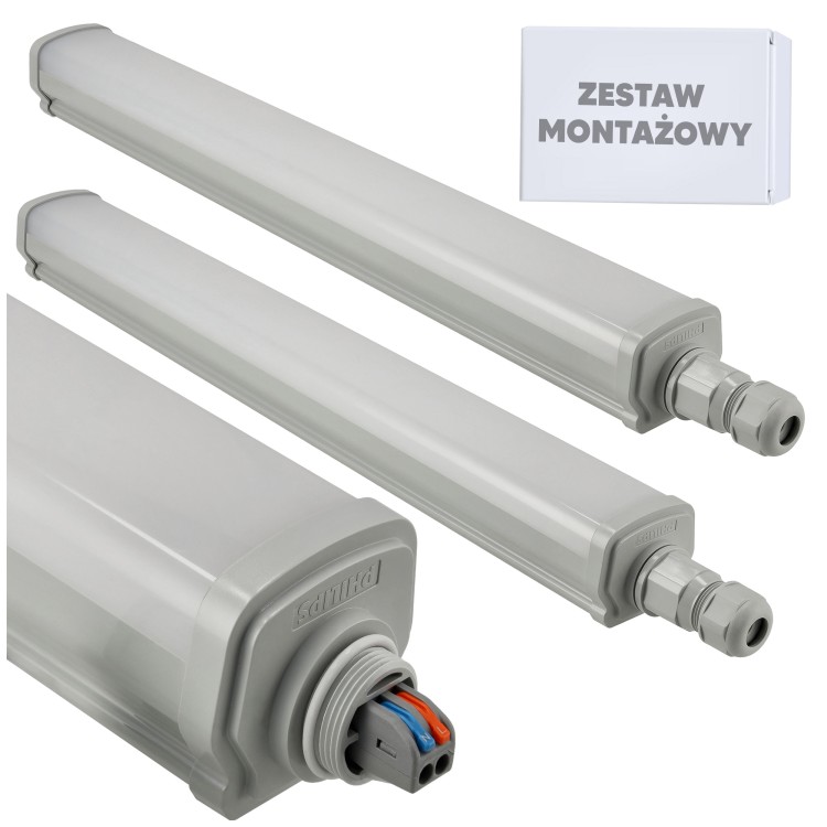 2x Oprawa Hermetyczna 60cm 15W 4000K 1800lm