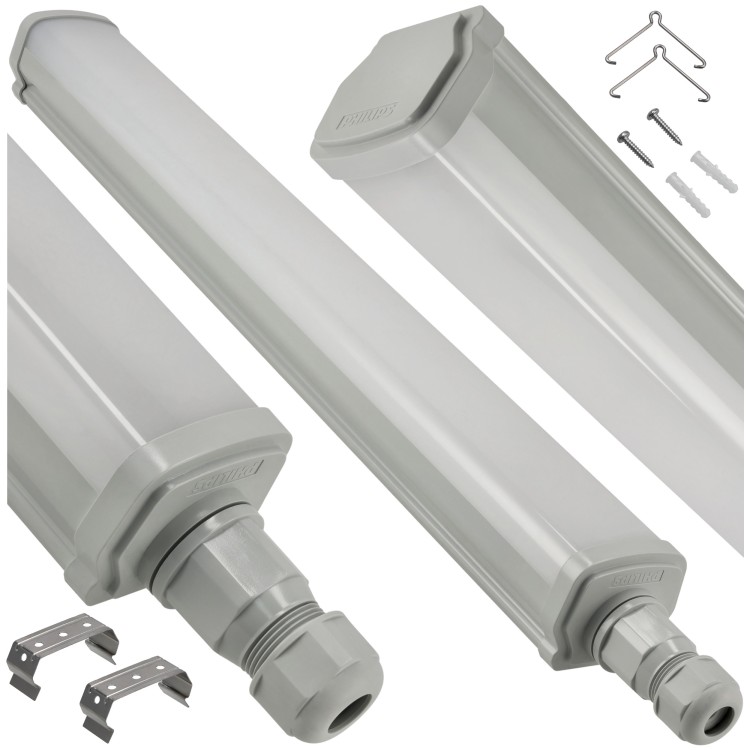 2x Oprawa Hermetyczna 60cm 15W 4000K 1800lm
