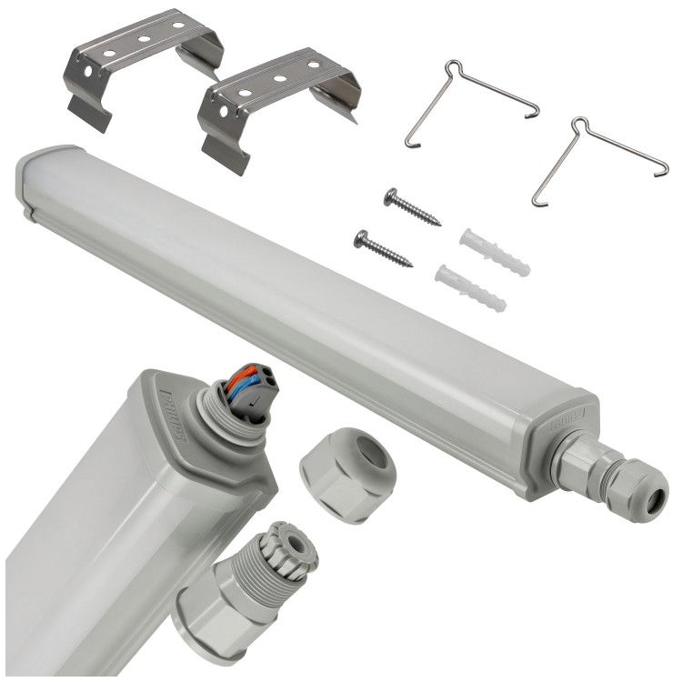 2x Oprawa Hermetyczna 60cm 15W 4000K 1800lm
