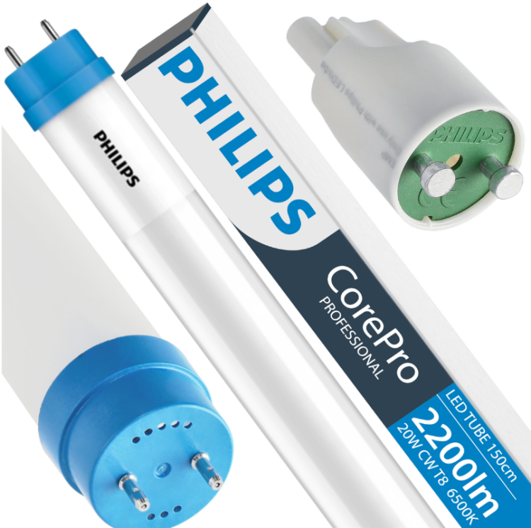 10x Tuba LED Świetlówka 150cm 20W CW T8