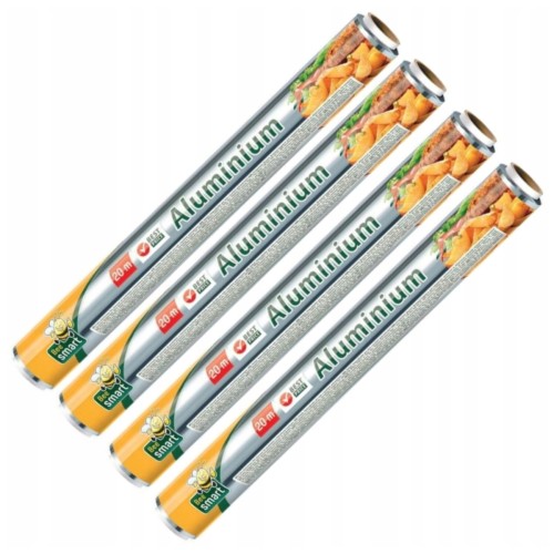 Folia Aluminiowa Spożywcza Mocna Gastronomiczna 20m x 29cm BEE 4x PACLAN