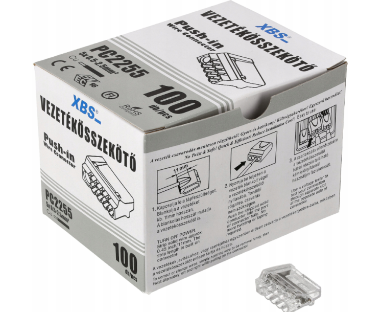 10x Złącze Kablowe Szybkozłączka 5x 2,5mm ZETAW