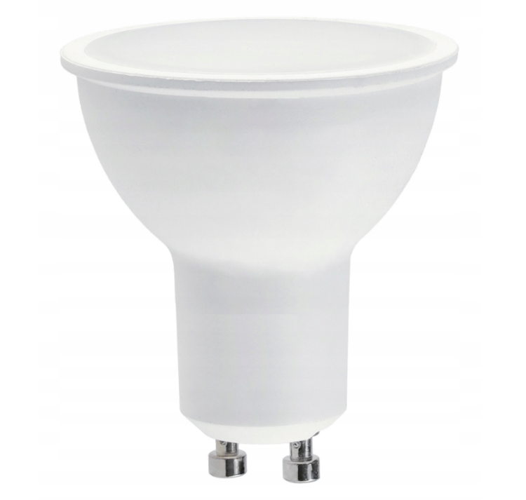 10x Żarówka LED GU10 8W WW Barwa Ciepła 3000K 720lm Energooszczędna Mocne