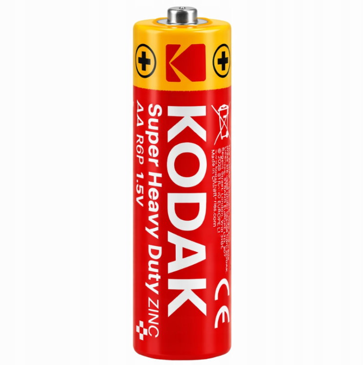 Bateria cynkowo-węglowa Kodak do pilotów gruby paluszek AA (R6) 20 sztuk