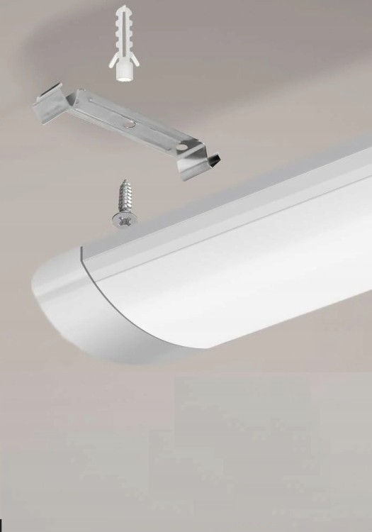 4x Lampa Świetlówka LED Sufitowa Natynkowa Oprawa 60cm 20W 2400lm 4000K