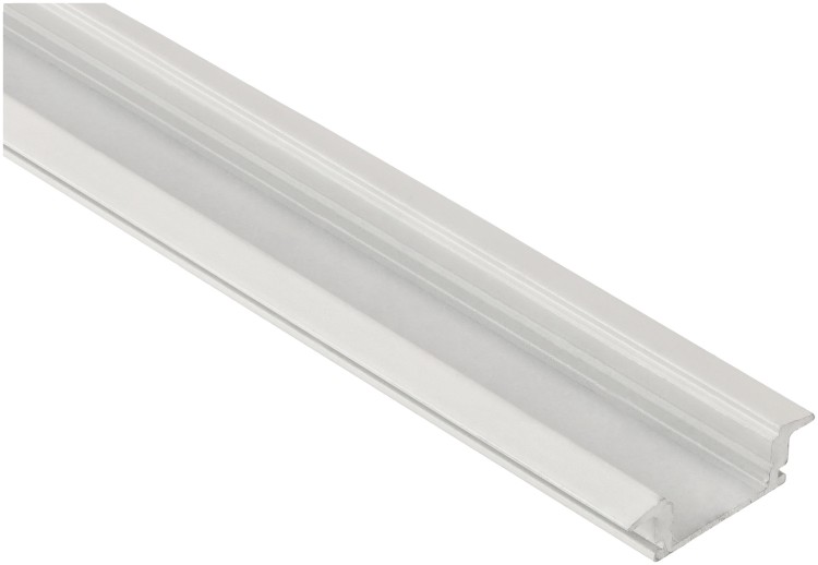 PROFIL Aluminiowy Do Taśma LED Biały Wpuszczany Klosz Mleczny 2M Zestaw