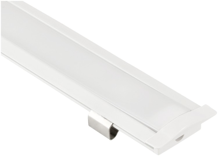 PROFIL Aluminiowy Do Taśma LED Biały Wpuszczany Klosz Mleczny 2M Zestaw