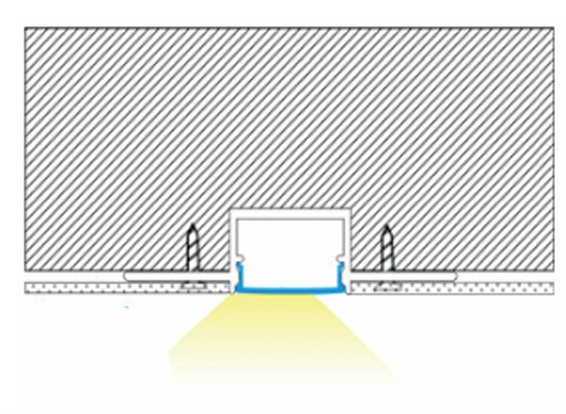Klosz Do Profil LED GK Regips Gips Mleczny 10m Maskownica Szeroka 22mm