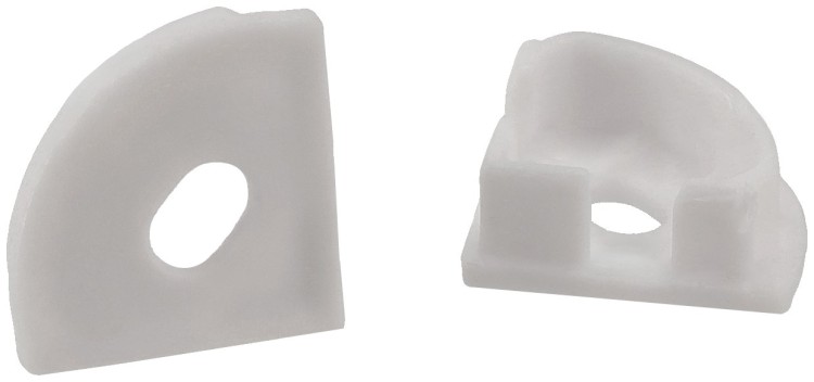 PROFIL ALUMINIOWY DO TAŚMY LED Srebrny Narożny Kątowy 2m + Klosz Mleczny