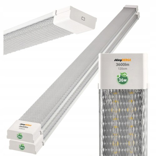 2x Lampa Oświetleniowa Natynkowa LED 36W 120cm Oprawa Natynkowa Mocna 4000K