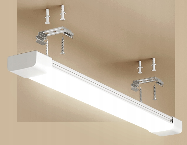 2x Lampa Oświetleniowa Natynkowa LED 36W 120cm Oprawa Natynkowa Mocna 4000K