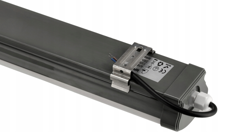4x Oprawa Hermetyczna LED 60W 6600lm 120cm Do Warsztatu Garażu 230V 4500K