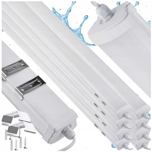 8x Lampa LED Do Warsztatu 70W 150CM 7000lm 230V Hermetyczna Wysoka Jakość