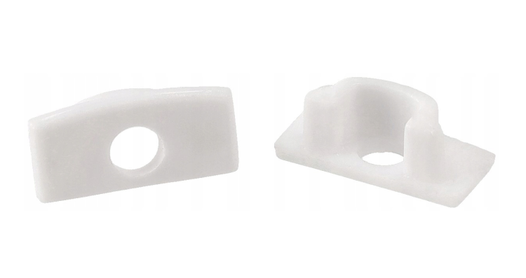 PROFIL LED Aluminiowy Biały +Klosz Mleczny 2m Wpuszczany / Natynkowy ZESTAW