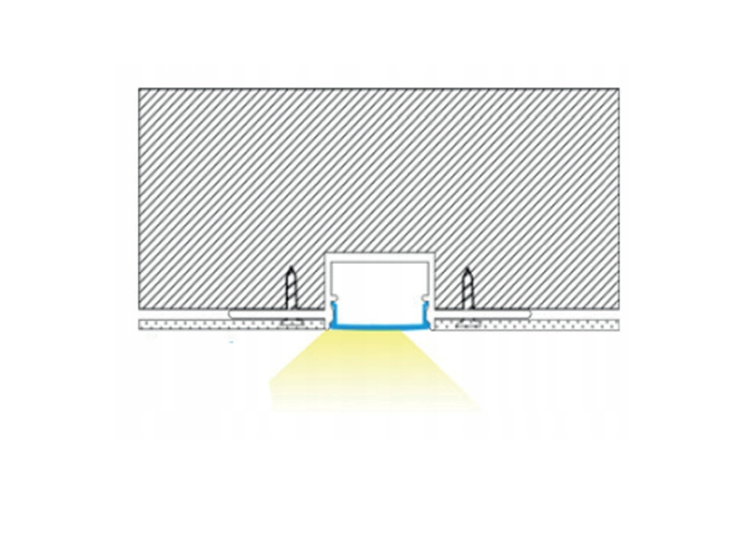 Klosz Przesłonka Szybka Mleczna Do Profilu LED Szerokiego 22mm 1m 2m 3m