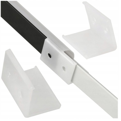 Uchwyt Do Łączenia Profilów Kątowych Narożnych Złączka Biała Do Montażu