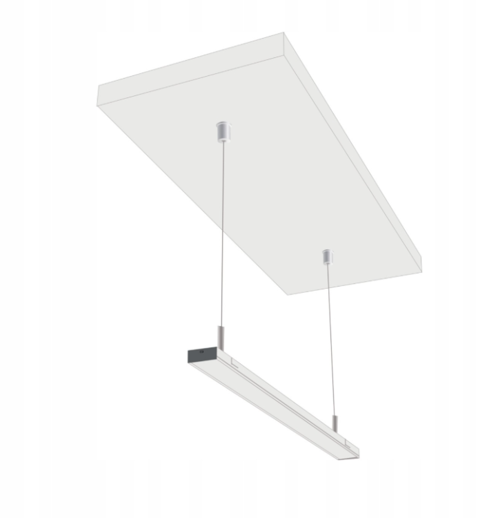 Linki Montażowe Zawiesie Lina Do Profili LED 2 sztuki 2m Regulowane Stalowe