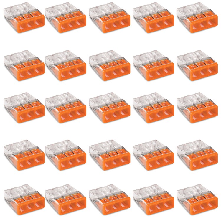 25x Złączka WAGO 3x0,5-2,5mm2 2273-203