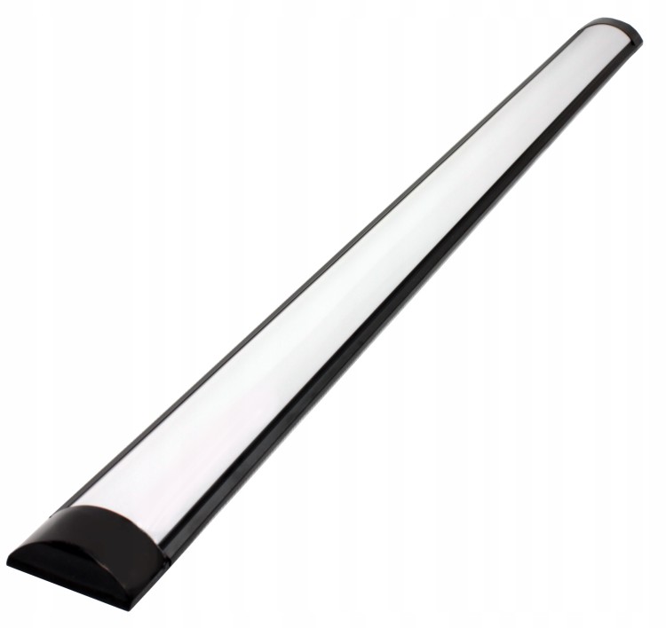 2x Lampa LED Do Garażu Warsztatu Sufitowa Natynkowa Czarna 120cm 36W 4500K