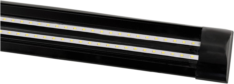 2x Lampa LED Do Garażu Warsztatu Sufitowa Natynkowa Czarna 120cm 36W 4500K