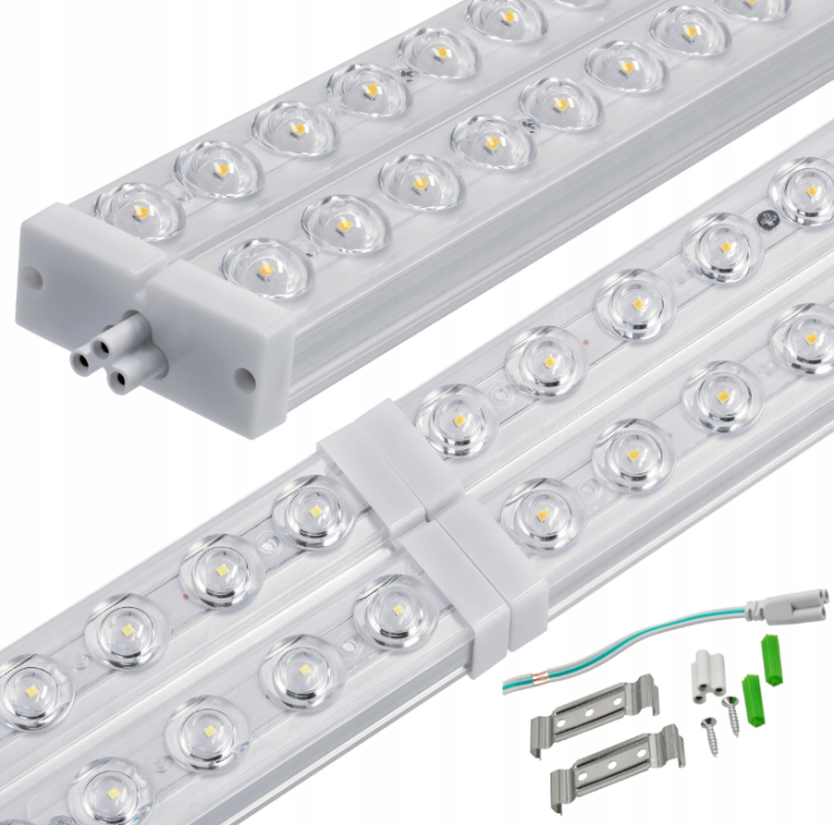 2x Panel LED Lampa Oprawa Do Garażu Warsztatu 120cm 72W 7200lm 4000K Mocn