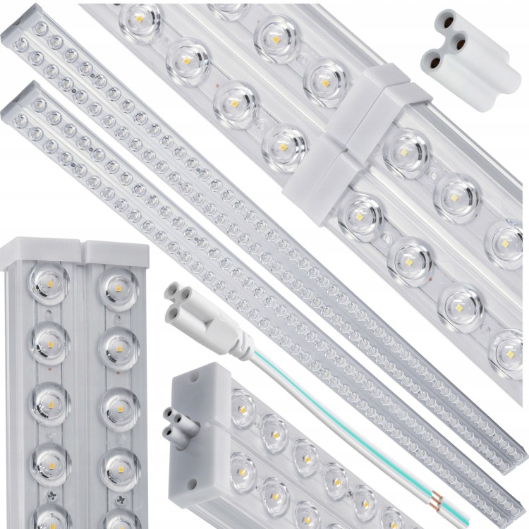 2x Panel LED Lampa Oprawa Do Garażu Warsztatu 120cm 72W 7200lm 6000K Mocna