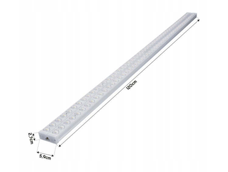 2x Panel LED Lampa Oprawa Do Garażu Warsztatu 120cm 36W 3600lm 4000K Mocna